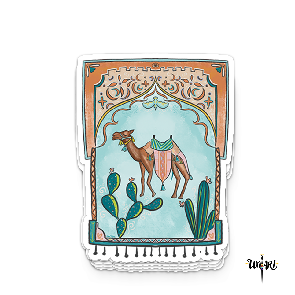 Desert Journey Camel Sticker – ستيكر الجمل في الرحلة الصحراوية
