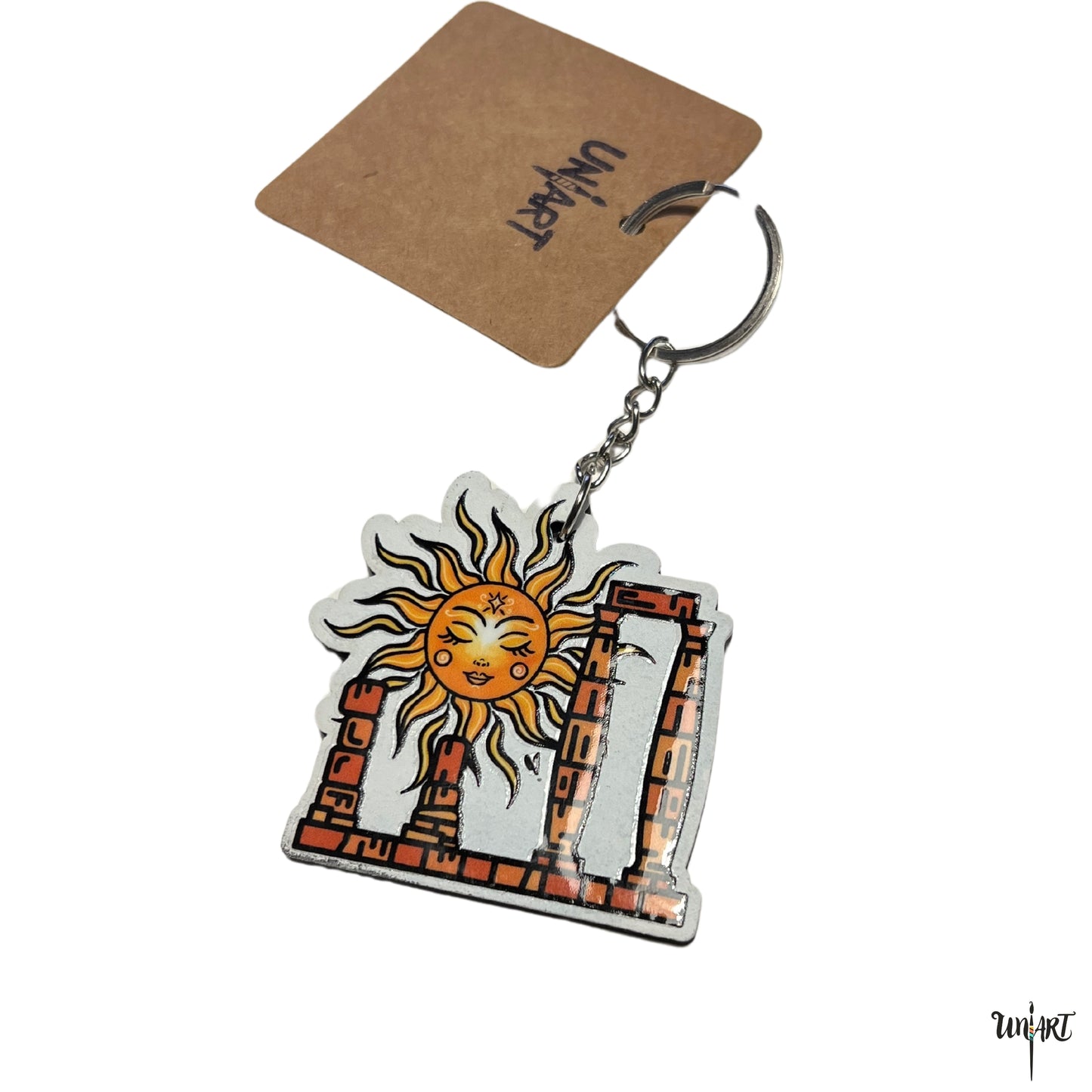 Citadel with Sun Keychain - ميدالية مفاتيح جبل القلعة والشمس