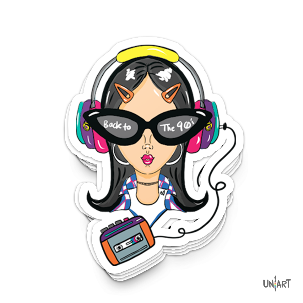 Back to the 90's sticker