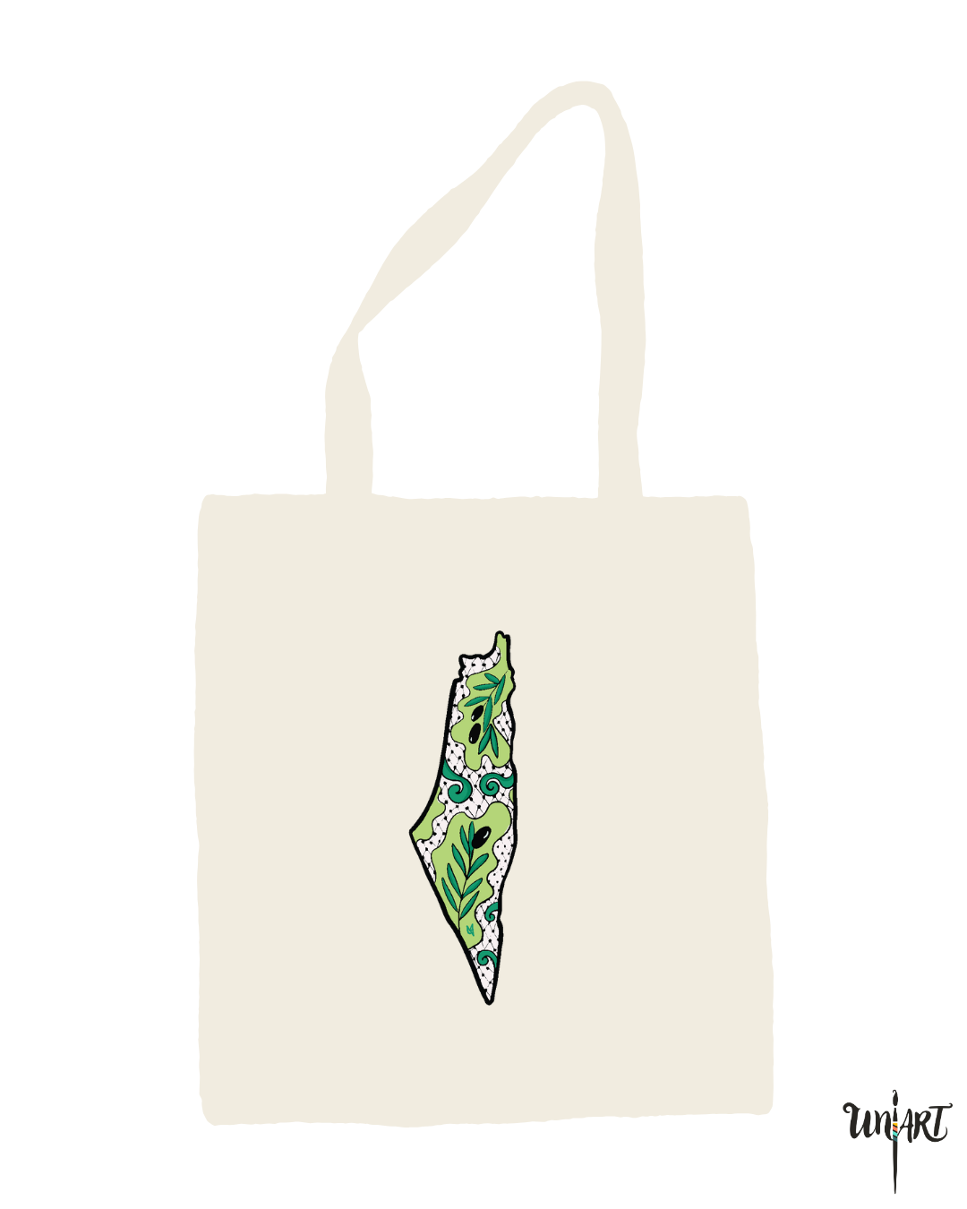 Uniart Palestine Package - T-shirt, tote bag, 3 sticker sheets, unique sticker, and keychain with hand-drawn Palestinian designs by Hala Jafar. A creative and cultural gift set celebrating Palestinian heritage.
باقة فلسطين من يوني آرت - تيشيرت، حقيبة قماشية، 3 أوراق ستيكرات، ستيكر مميز، وميدالية مفاتيح مع تصاميم فلسطينية مرسومة يدوياً من حلا جعفر. مجموعة هدايا فنية تعبر عن التراث الفلسطيني