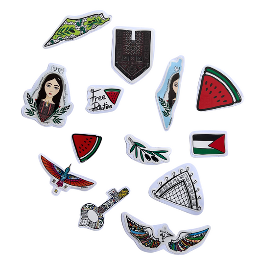12 Palestinian stickers