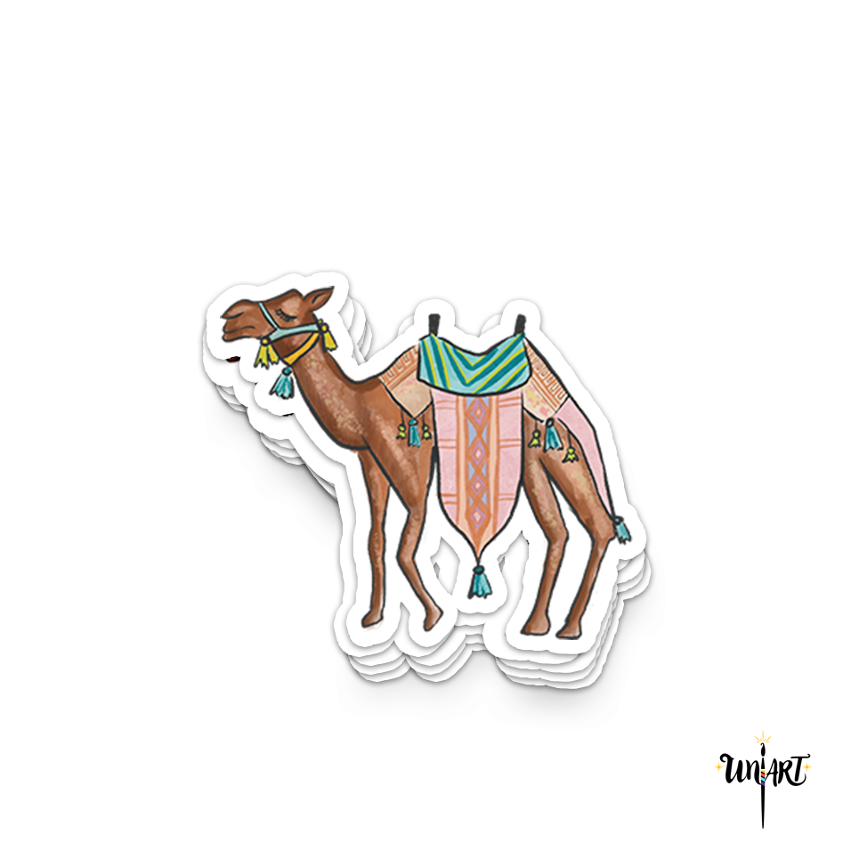 Camel Fan Sticker Camel Sticker – Uniart